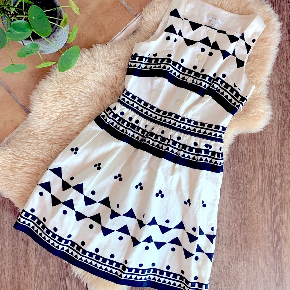 J. Crew cotton/linen dress size 00
